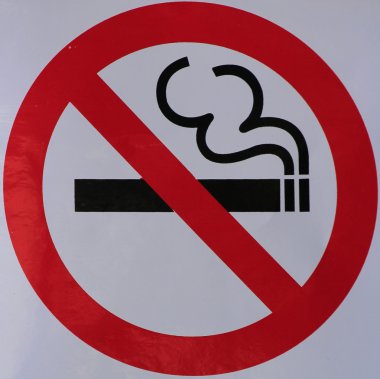 Stop smoking　no smoking sign